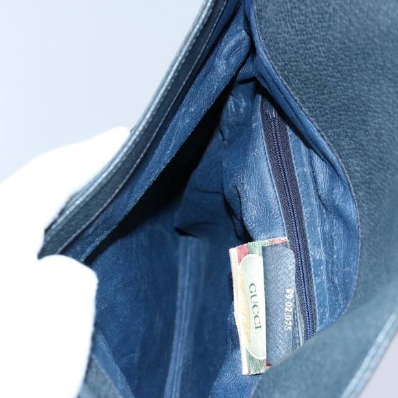 GUCCI GG Supreme Clutch Bag PVC Leather Navy 89 02 075 Auth ep2500 - Picture 16 of 16
